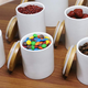 You don’t want too many canisters to live on your counter, but having a few can make sense, and these look terrific.